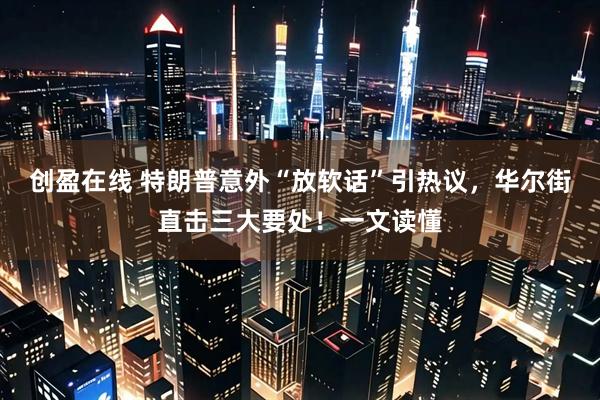 创盈在线 特朗普意外“放软话”引热议，华尔街直击三大要处！一文读懂