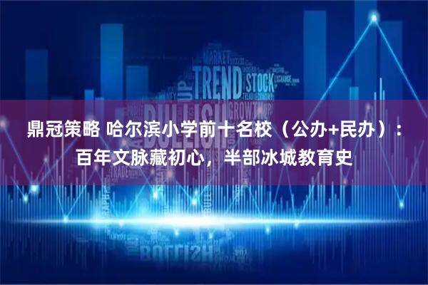 鼎冠策略 哈尔滨小学前十名校（公办+民办）：百年文脉藏初心，半部冰城教育史