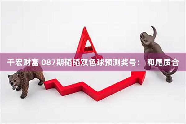 千宏财富 087期韬韬双色球预测奖号： 和尾质合