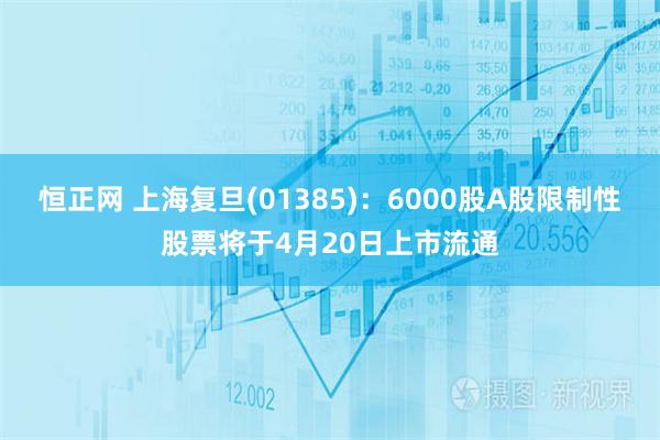 恒正网 上海复旦(01385)：6000股A股限制性股票将于4月20日上市流通