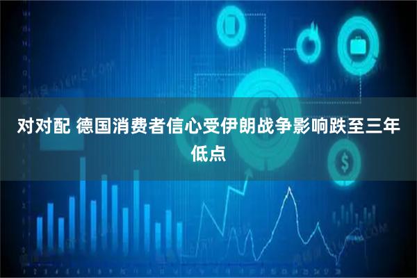 对对配 德国消费者信心受伊朗战争影响跌至三年低点