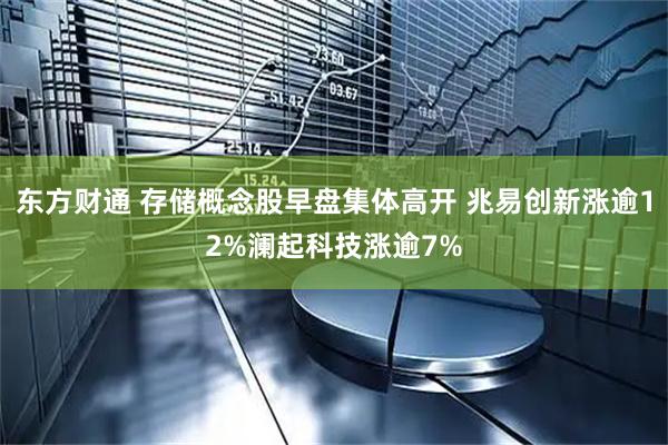 东方财通 存储概念股早盘集体高开 兆易创新涨逾12%澜起科技涨逾7%